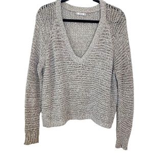 Zara Loose Knit V-Neck Sweater